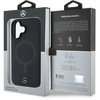 Mercedes Plain Smooth Leather MagSafe Apple iPhone 16 - dėklas telefonui juodos spalvos