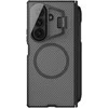 Nillkin CamShield Prop Magnetic Pen Slot dėklas skirtas Samsung Galaxy Z Fold 7 skaidrus juodos spalvos