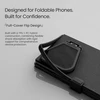 Nillkin Qin Book Prop silikoninis odinis magnetinis dėklas, skirtas Samsung Galaxy Z Fold 8 Ultra, juodas