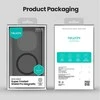 Nillkin Super Frosted PRO Magnetic Back dėklas skirtas Xiaomi Redmi Note 15 Pro+ 5G Transparent Juodas