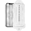 OBAL:ME 5D stiklinis ekrano apsauginis filtras su aplikatoriumi, skirtas Apple iPhone 13/13 Pro/14/16e/17e, juodas