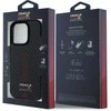 Red Bull Raudona Bull Raudona Bull Carbon Powerbar MagSafe dėklas jūsų Apple iPhone 15 Pro Max juodos spalvos