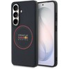 Red Bull Raudona Bull Raudona Bull PU Leather Meshed Raudona Ring Magnetic dėklas skirtas Samsung Galaxy S26 Navy