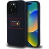 Red Bull Raudona Bull Raudonas BULL dėklas skirtas Apple iPhone 14 Pro compatible skirtas MagSafe RBHMP14L24SIHSRV (Silicone Horizontal Centered Logo) mėlynos spalvos