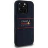 Red Bull Raudona Bull Raudonas BULL dėklas skirtas Apple iPhone 16 Pro Max compatible skirtas MagSafe RBHMP16X24SIHSRV (Silicone Horizontal Centered Logo) mėlynos spalvos