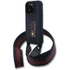Red Bull Raudona Bull Raudona Bull silikoninis Vertical Logo MagSafe Case + Crossbody Strap for iPhone 16 Pro Max dėklas telefonui mėlynos spalvos