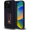 Red Bull Raudona Bull Raudona Bull silikoninis Vertical Logo MagSafe Apple iPhone 16 Pro dėklas telefonui mėlynos spalvos
