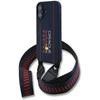 Red Bull Raudona Bull Raudona Bull silikoninis Vertical Logo MagSafe Case + Crossbody Strap for iPhone 16 dėklas telefonui mėlynos spalvos