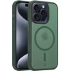 Dėklas Tactical MagForce Hypersand Cover for Apple iPhone 15 Pro Forest Žalias