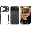 Dėklas Tactical Quantum Stealth Cover, skirtas Apple iPhone 18 Pro Max, skaidrus/juodas