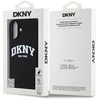 DKNY Liquid Silicone Arch Logo MagSafe Apple iPhone 16 Plus dėklas telefonui juodos spalvos
