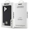 DKNY PU Leather Repeat Pattern Stack Logo MagSafe Apple iPhone 16 Plus dėklas telefonui juodos spalvos
