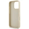 DKNY PU Leather Repeat Pattern Tonal Stripe Apple iPhone 16 Pro Max dėklas telefonui rožinės spalvos