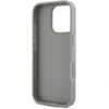 DKNY PU Leather Repeat Pattern Tonal Stripe Apple iPhone 16 Pro Max dėklas telefonui smėlio spalvos