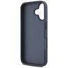 DKNY PU Leather Repeat Pattern Tonal Stripe Apple iPhone 16 dėklas telefonui mėlynos spalvos