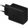 EP-T4510XBE Samsung 45 W kelioninis įkroviklis + USB-C duomenų kabelis juodas (pažeista pakuotė)