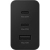 EP-T6530NBE Samsung Trio (2xUSB-C,1xUSB-A) 65W kelioninis įkroviklis juodas (pažeista pakuotė)