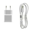 EP-TA50EWE + ECB-DU4AWE Samsung 8W kelioninis įkroviklis + microUSB Data kabelis baltos spalvos (OOB Bulk)