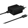 Įkroviklis Samsung EP-TA845 45W + Type-C kabelis juodas