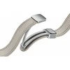 SHR93SAE D-Buckle hibridinė ekologiška odinė juosta 20 mm (plona, S/M), skirta Samsung Galaxy Watch6 / Watch5, Etoupe (Etoupe)