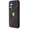 Samsung Galaxy S23 FE Ferrari dėklas Twist Metal Logo (FEHCS23FEPTWK) juodos spalvos