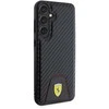 Ferrari FEHCS24MN3 PUK S24+ S926 juodos spalvos kietas dėklas Carbon Stitched Bottom