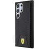 Samsung Galaxy S24 Ultra Ferrari dėklas Carbon Stitched Bottom (FEHCS24LN3PUK) juodos spalvos