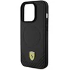Apple iPhone 15 Pro Ferrari dėklas Carbon Metal Logo MagSafe (FEHMP15LPTEK) juodos spalvos