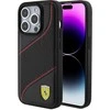 Apple iPhone 15 Pro Ferrari dėklas Perforated Waves Metal Logo (FEHCP15LPWAK) juodos spalvos