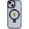 Apple iPhone 15 Ferrari dėklas Ring Stand 2023 Collection MagSafe (FEHMP15SUSCAK) juodos spalvos