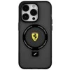 Apple iPhone 15 Ferrari dėklas Ring Stand 2023 Collection MagSafe (FEHMP15SUSCAK) juodos spalvos