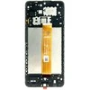 Dėklas For_Samsung LCD ekranas + jutiklinis blokas + priekinis dangtelis Samsung A127F Galaxy A12 Juodas