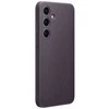 Dėklas „Samsung Galaxy S24+“ veganiškas odinis dangtelis tamsiai violetinis
