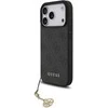 Guess 4G Charm dėklas skirtas Apple iPhone 17 Pro Tone on Tone pilkos spalvos
