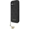 Guess 4G Charm dėklas skirtas Apple iPhone 17 Tone on Tone pilkos spalvos