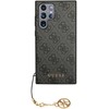 Guess GUHCS24LGF4GGR S24 Ultra S928 juodos spalvos kietas dėklas 4G Charms Collection