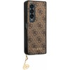 Guess GUHCZFD4GF4GBR F936 Z Fold 4 ruda/ruda kietas dėklas 4G Charms Collection