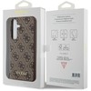 GUESS dėklas skirtas Samsung Galaxy S24 GUHCS24SGF4GBR (4G Charm) rudos spalvos