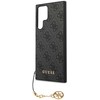 Guess GUHCS24LGF4GGR S24 Ultra S928 juodos spalvos kietas dėklas 4G Charms Collection