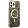Apple iPhone 13 Pro Max Guess dėklas 4G MagSafe (GUHMP13XH4STW) rudos spalvos