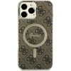 Apple iPhone 13 Pro Max Guess dėklas 4G MagSafe (GUHMP13XH4STW) rudos spalvos
