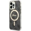 Dėklas GUESS GUHMP13LH4STK IPHONE 13 PRO / 13 6.1 "Juodas / Juodas HARDCASE 4G MAGSAFE