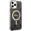 Apple iPhone 13 Pro Max Guess dėklas 4G MagSafe (GUHMP13XH4STK) juodos spalvos