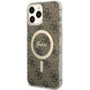 Apple iPhone 13 Pro Max Guess dėklas 4G MagSafe (GUHMP13XH4STW) rudos spalvos