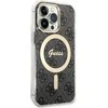 Dėklas GUESS GUHMP13LH4STK IPHONE 13 PRO / 13 6.1 "Juodas / Juodas HARDCASE 4G MAGSAFE