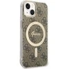 Dėklas GUESS GUHMP14SH444 IPHONE 14/15/13 6.1 "BROWN / BROWN HARDCASE 4G MAGSAFE