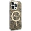 Guess GUHMP14LH4STW Apple iPhone 14 Pro 6.1″ rudos spalvos kietas dėklas 4G MagSafe