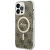 Guess GUHMP14XH4STW Apple iPhone 14 Pro Max 6.7″ rudos spalvos kietas dėklas 4G MagSafe