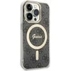 Dėklas GUESS GUHMP14LH4STK IPHONE 14 PRO 6.1 "Juodas/Juodas HARDCASE 4G MAGSAFE