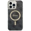 Guess GUHMP14XH4STK Apple iPhone 14 Pro Max 6.7″ juodos spalvos kietas dėklas 4G MagSafe